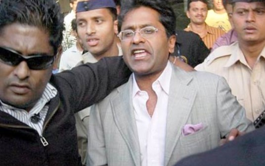 Lalit Modi after being suspended by BCCI