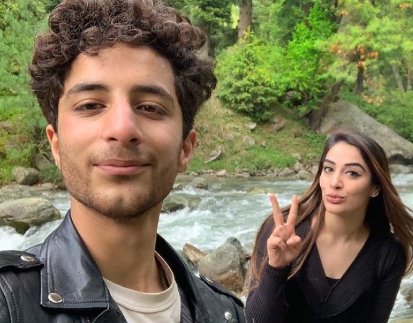 Mehreen Qazi with her brother
