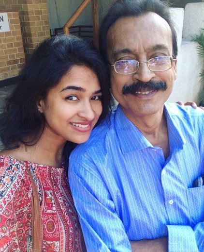 Misha Ghoshal and her father