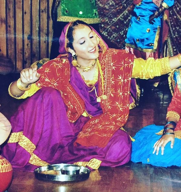 Navjit Kaur Dhillon performing Giddha during her college days in 2011