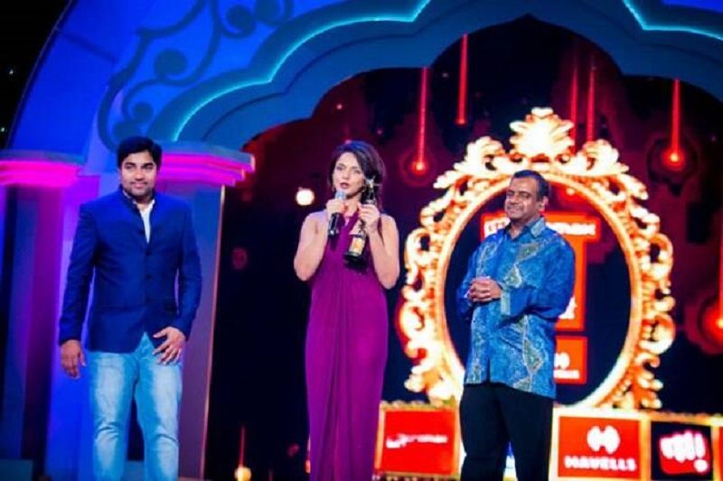 Neetu Chandra at South Indian International Movie Awards (2014)