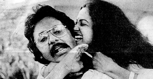 Raadhika Sarathkumar with her ex-husband Pratap Pothen