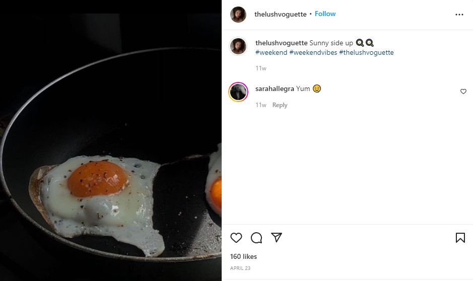 Rijuta Ghosh Deb's Instagram post about her eating habits