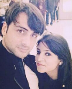 Rohit with his wife, Poonam