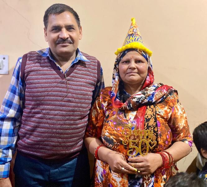 Sagar Narwat's parents 