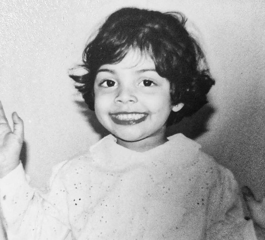 A childhood picture of Divita Rai