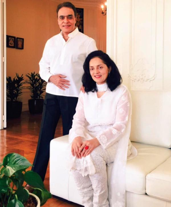 Ruchira Kamboj with her husband, Diwakar Kamboj