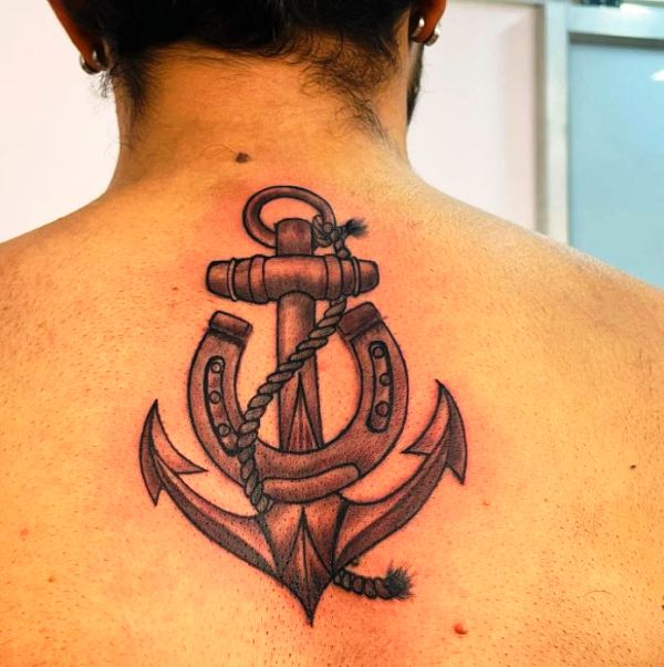 Uday Surya's Anchor Tattoo
