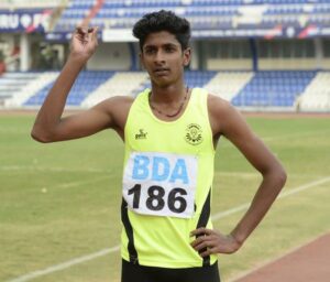 Amoj Jacob at the 4th Junior Federation Cup National Athletics Championship