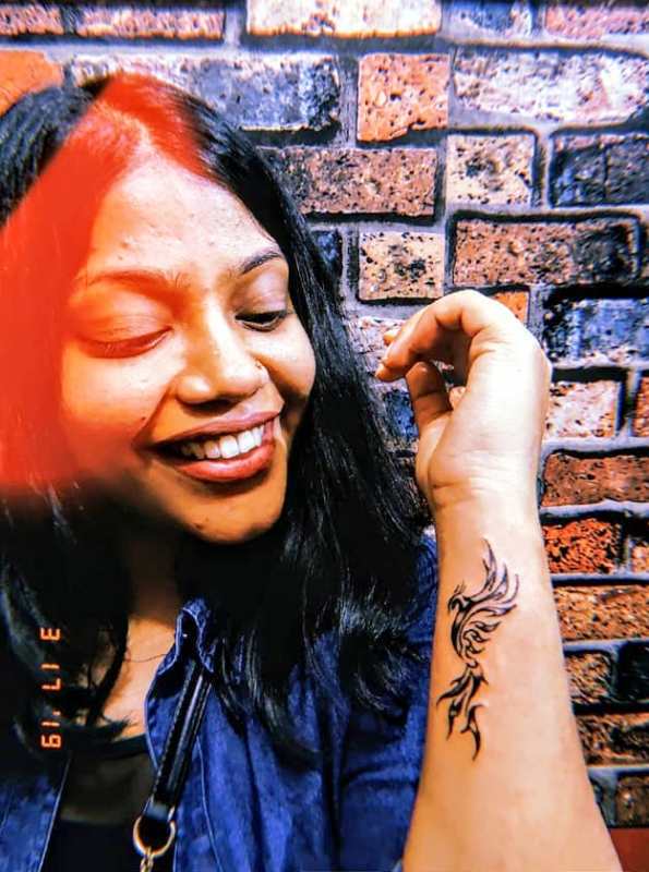 Ankita Bansal's Phoenix tattoo