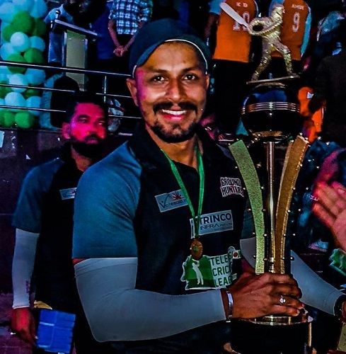 Arjun Ramesh on winning a trophy in a TV cricket league
