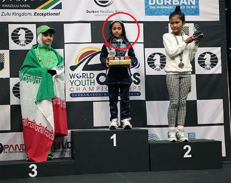 Divya Deshmukh posing with the trophy won at World Under 10 Girls Chess ChampionshipDivya Deshmukh posing with the trophy won at World Under 10 Girls Chess Championship
