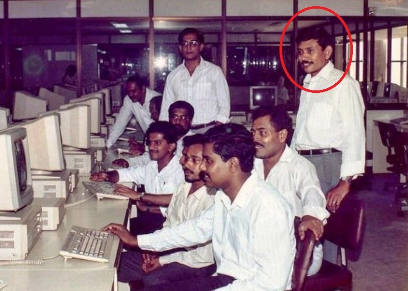 Gotabaya Rajapaksa while pursuing a diploma course at the University of Colombo