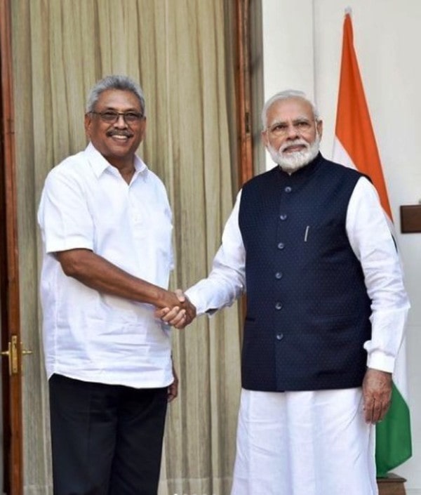 Gotabaya with PM Modi