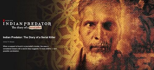 Indian Predator- The Diary of a Serial Killer (2022)
