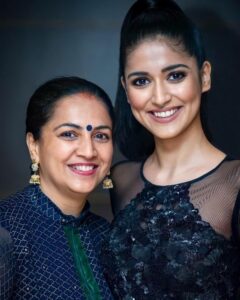 Ojasvi Sharma with her mother