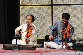 Performance with his son Ambi Subramaniam at Bharat Bhavan Bhopal