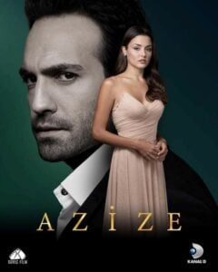 Poster of Hande Erçel's television show Azize