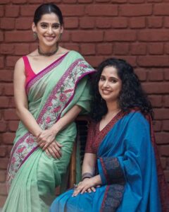 Priya Bapat with her sister