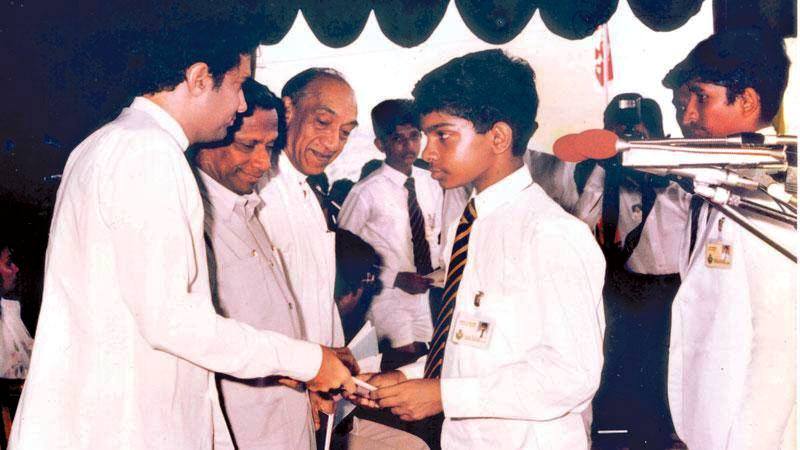 Ranil Wickremesinghe during his tenure as an Education Minister in 1977