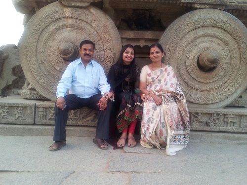 Roopesh Shetty's parents and sister