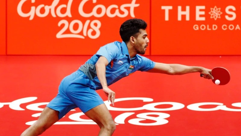 Sanil Shetty at the 2018 Commonwealth Games