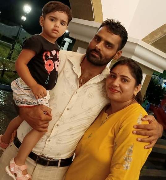 Sarita Romit Singh with her family 