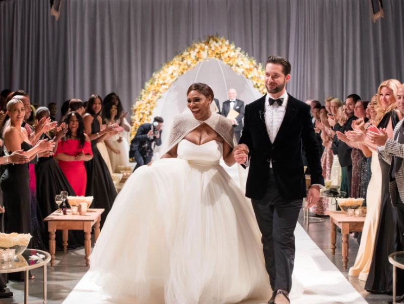 Serena Williams' wedding photo