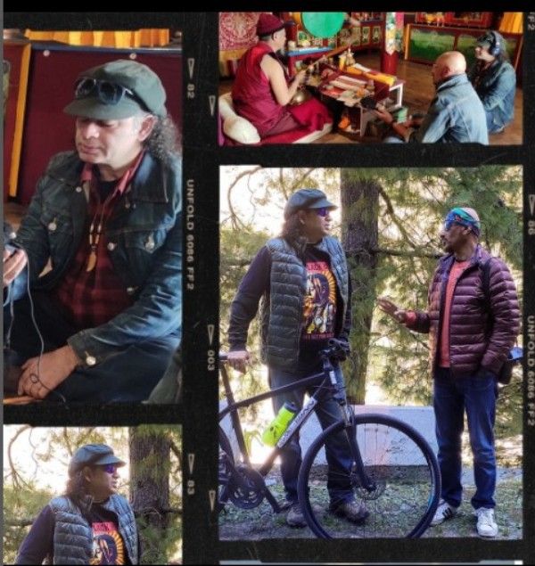 Shantanu Moitra with his close friend and musician Mohit Chauhan in the first episode of the travel web series The song of the River