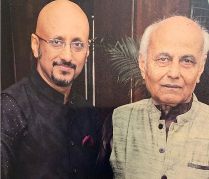 Shantanu Moitra with his father