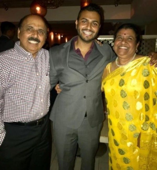 Shekar Jayaraman with his parents