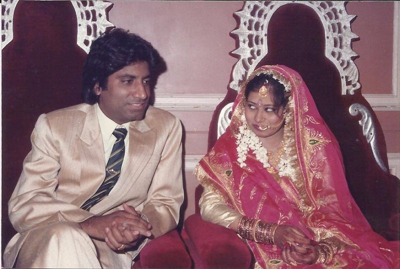 Raju Srivastava's wedding photo