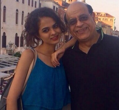 Tania Sachdev with her father
