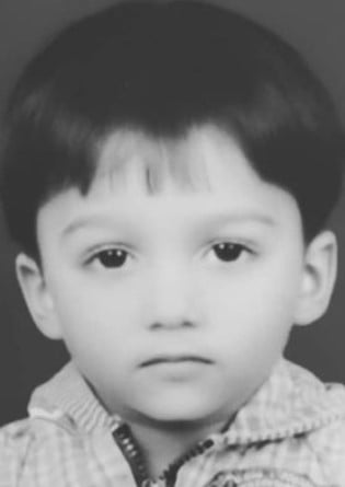 A childhood picture of Mohammad Faiz