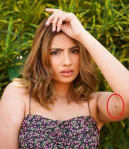 Aashna Hegde's tattoo of the letter 'K' on her right arm
