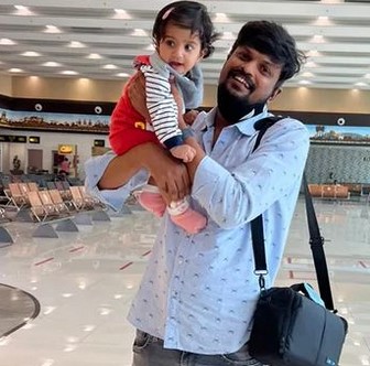 Adi Reddy with his daughter