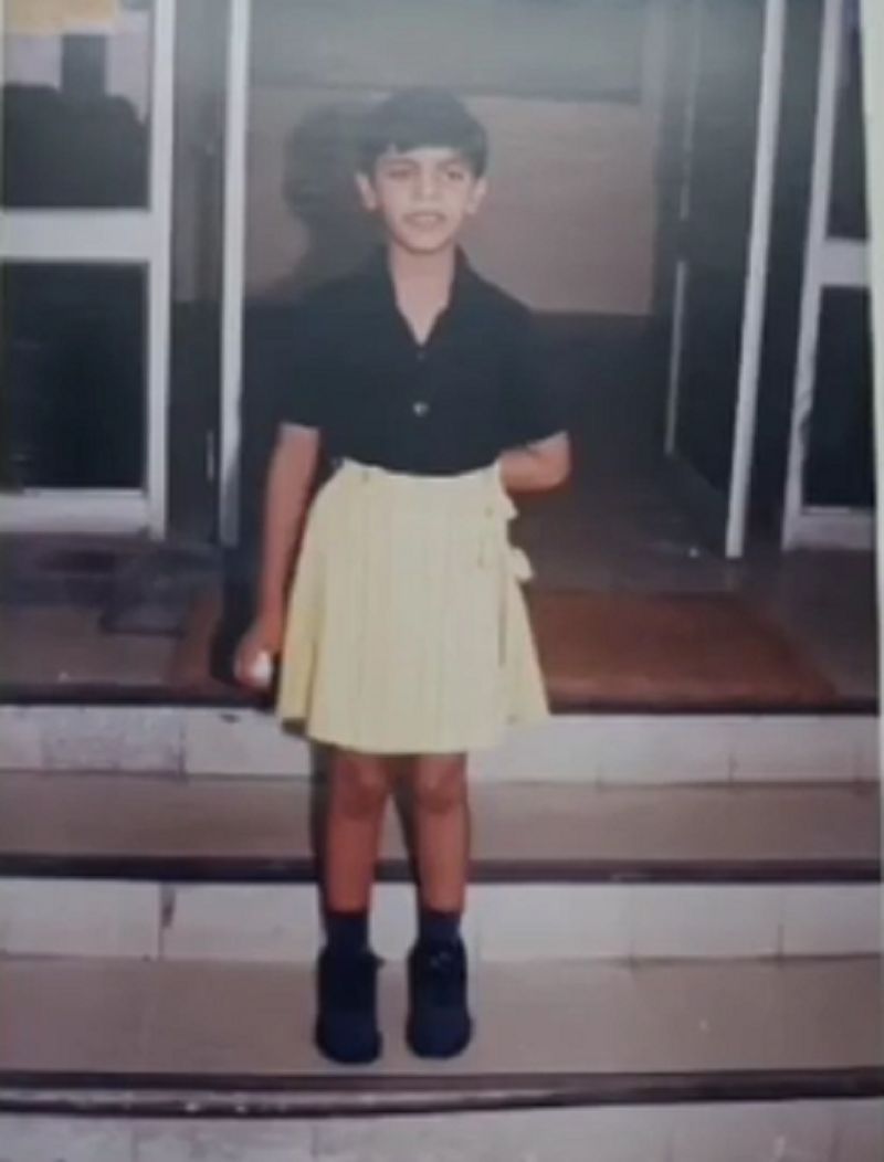 Akanksha Mohan in childhood