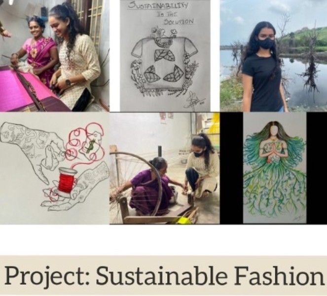 An image describing Pragnya Ayyagiri's Sustainable Fashion project