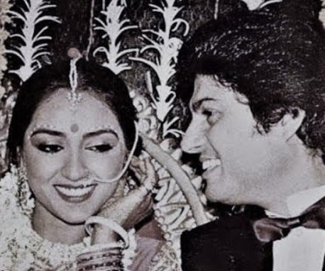 Anuradha Patel on her wedding day
