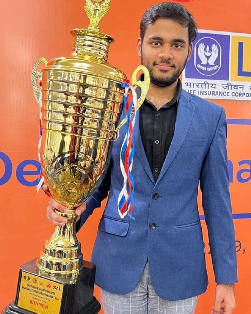 Arjun Erigaisi after winning 19th Delhi Open 2022
