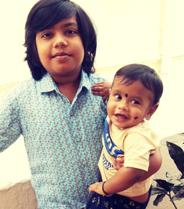 Ashwanth with his brother, Akhilesh Akila