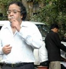 Atulya Mafatlal while smoking cigarette
