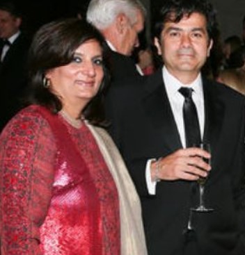 Devika Bulchandani with her husband