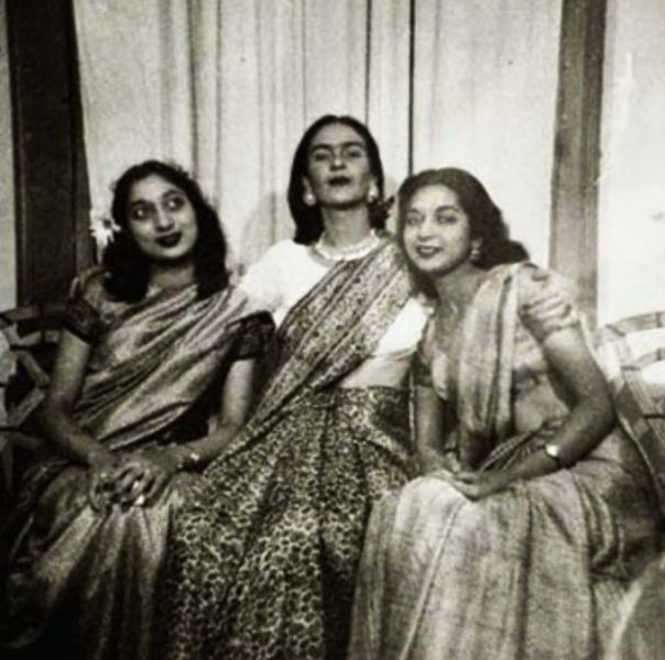 From left - Rita Dar, Farida Kahlo, and Nayantara Sahgal