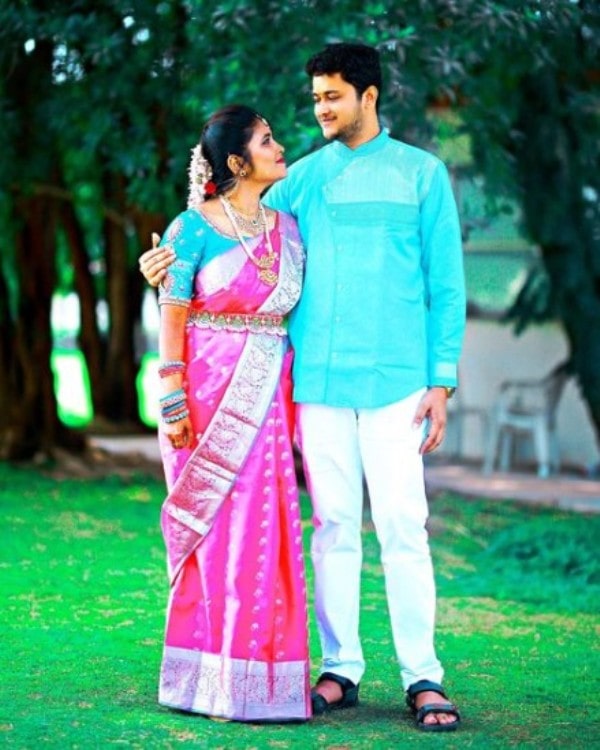 Geetu with husband