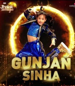Gunjan Sinha as a contestant in the dance reality show Jhalak Dikhhla Jaa season 10