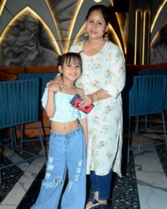 Gunjan Sinha with her mother