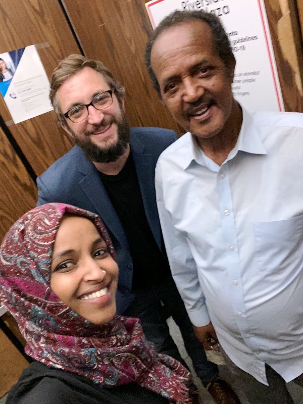 Ilhan Omar with her father