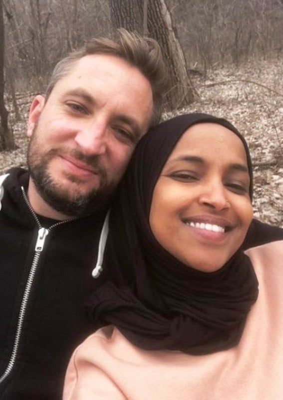 Ilhan Omar with her husband Tim Mynett