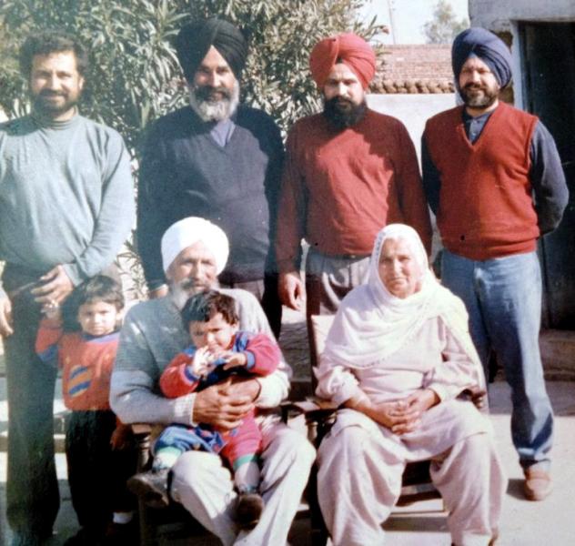 Jaswant Singh Khalra with his family